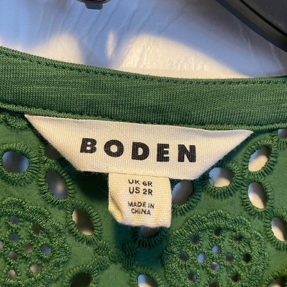 Boden Eyelet Embroidery Long Sleeve Dress - Picture 5 of 8